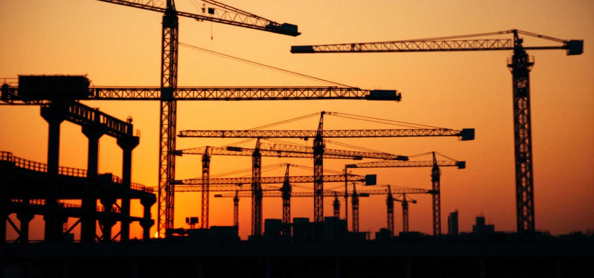 Professionnel en gilet et casque sur un chantier